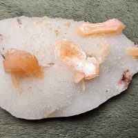 Bowtie Stilbite Crystals on Chalcedony from Jalgaon District, Maharashtra, India
