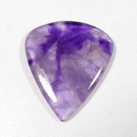 Natural Star Amethyst Cabochon Pear Shape Loose Purple Gemstone 45 Cts