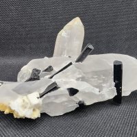 Schorl Tourmaline on Quartz from the Skardu Mine in Gilgit-Baltistan, Pakistan