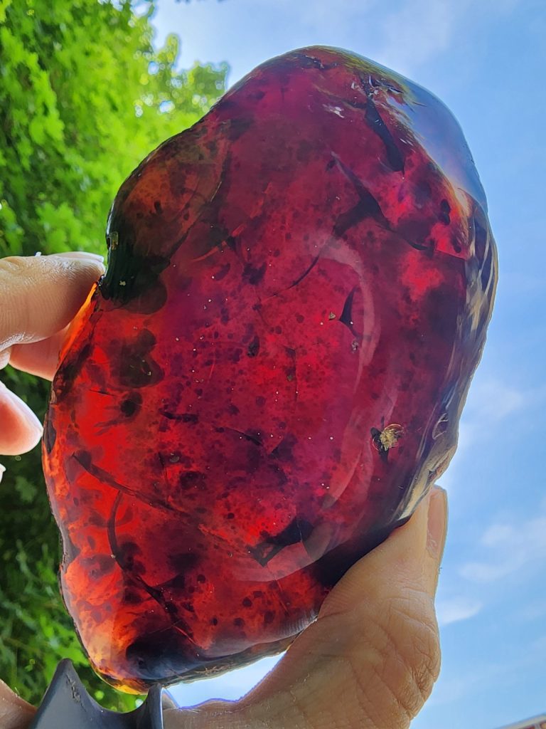 Blue Amber from Indonesia