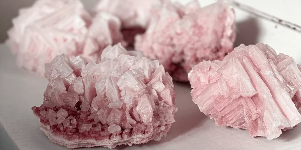 Pink Halite Crystals