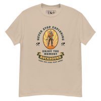 T-Shirt - Never Stop Exploring - Light Unisex classic rockhound t-shirt